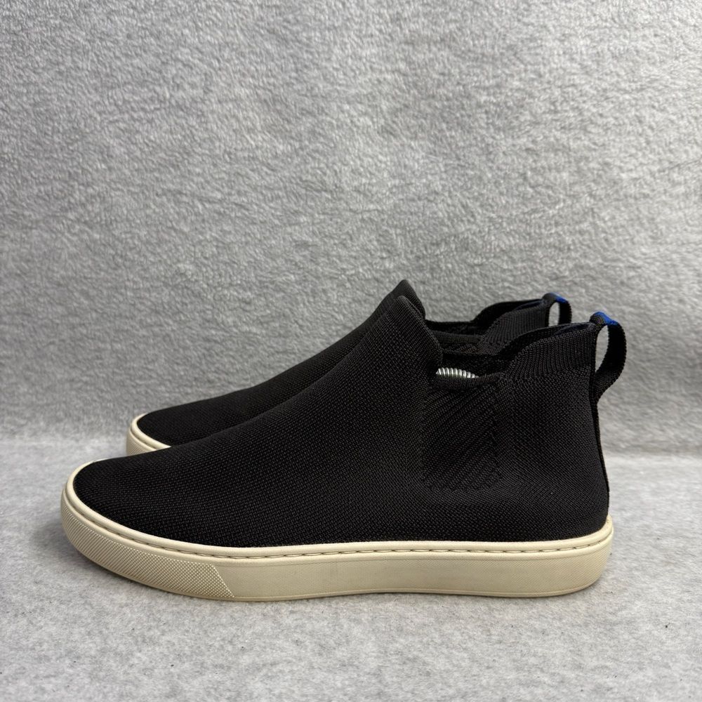 Rothys Shoes Womens Size 9.5 Black & White‎ Chukka Casual Knit Slip On Sneakers